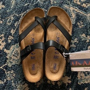 BLACK Betula Birkenstock Sandals